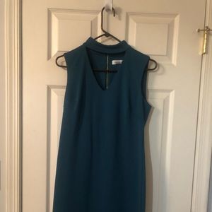 Calvin Klein - Dark Teal - Keyhole Dress